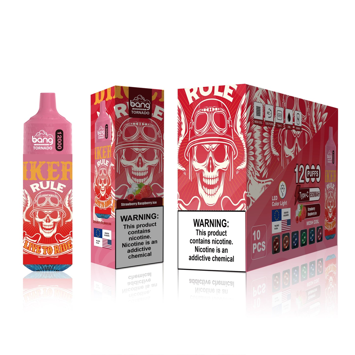 BangKing 12000 Puffs Smart Full Screen Turn Ice 30ML 10ML 850mah Wholesale Disposable Vape Puff 12k Prefilled Pod 22 Flavors