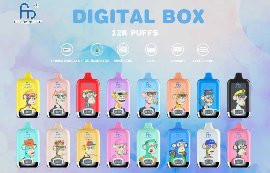 Fumot RandM Digtal box 12000 Puffs Disposable Vape Wholesale