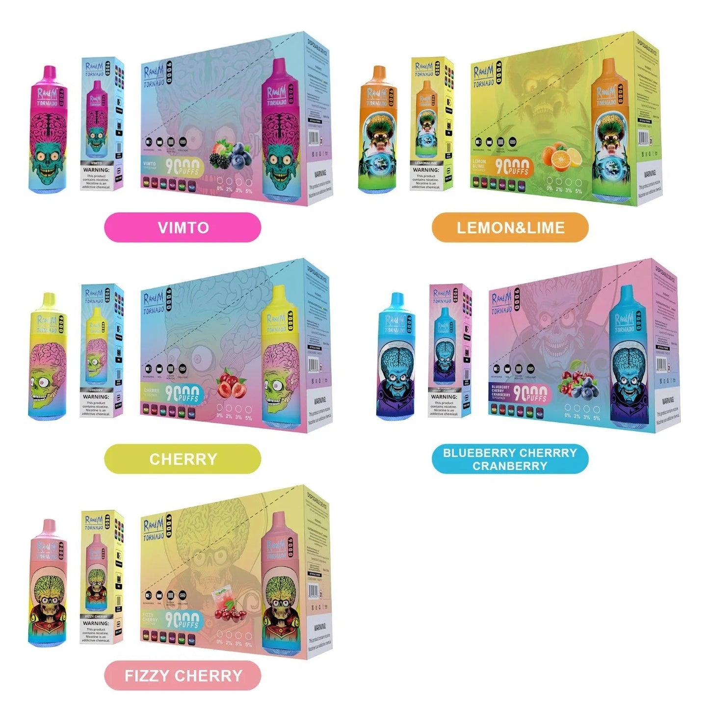 RandM Tornado 9000 Puffs Disposable Vape Wholesale