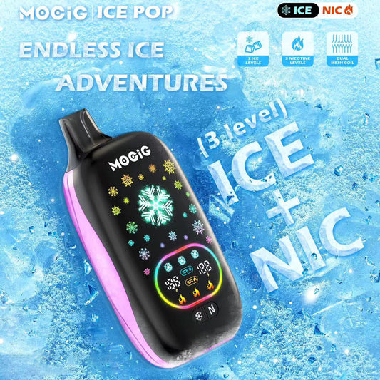 MOCIG ICE POP 50000 Puffs Disposable Vape Wholesale-13ml E-liquid,Multiple Nicotine 15 Flavors