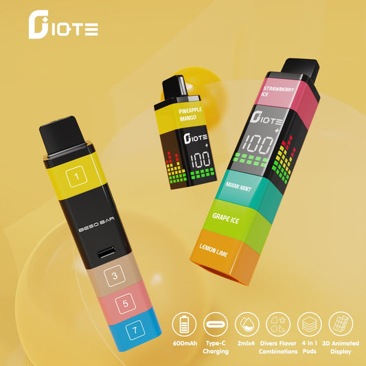 IQTE Maha 2400 Puffs Disposable Vape Wholesale-600mAh battery, 6ml E-liquid. Multiple Nicotine 4 Flavors
