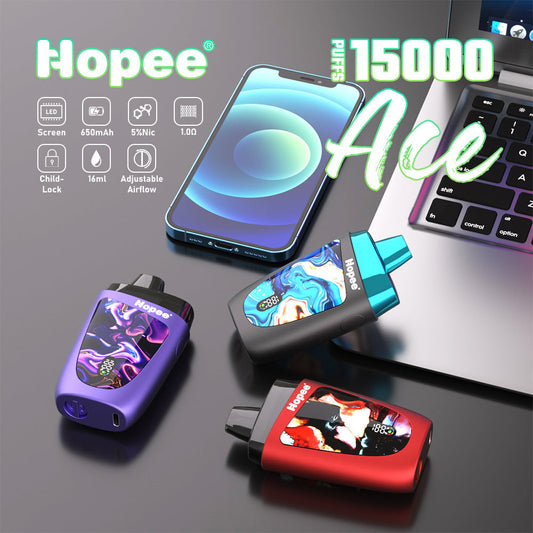 HOPEE ACE 15000 Puffs Disposable Vape Wholesale