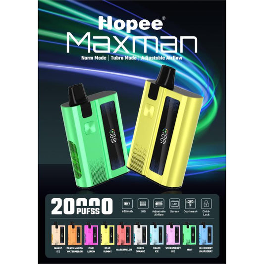 HOPEE Maxman 20000 Puffs Disposable Vape Wholesale