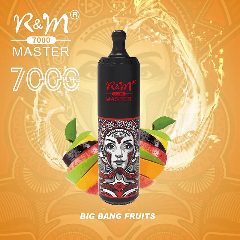 R&M MASTER 7000 Puffs 0% 2% 5% Nicotine Rechargeable Disposable vape