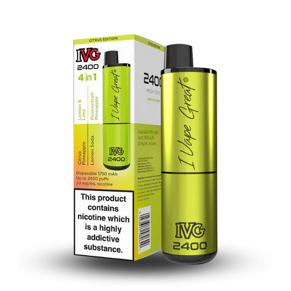 4 in 1 Citrus Edition - IVG 2400 Disposable Kit