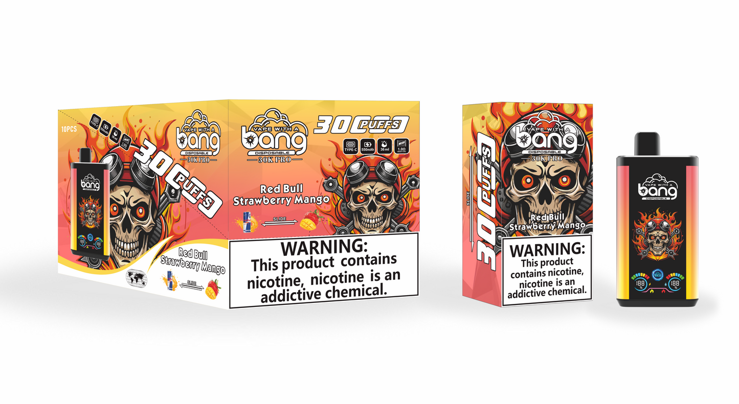 Bang 30000 PRO 30k puffs Disposable Vape 850mah 16 Flavors
