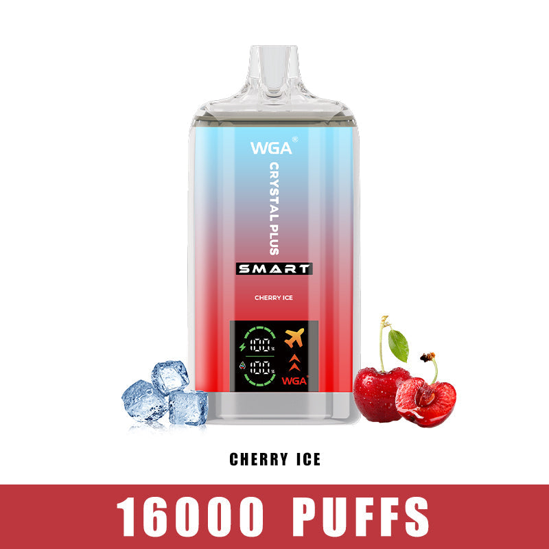 WGA Vape Cherry Ice Crystal Pro Max Extra 16000 Puff Disposable Vape