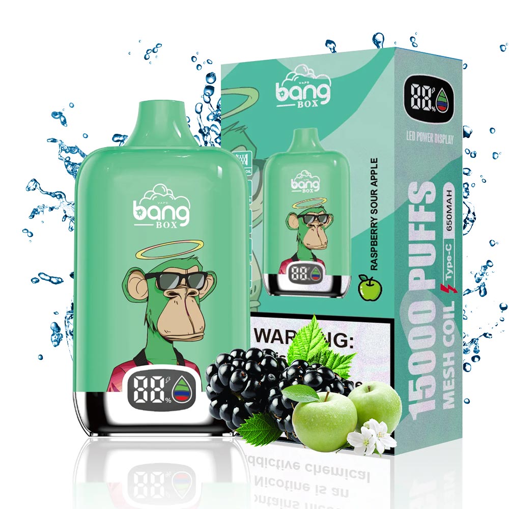 Bang King 15000 Puffs Digital Puff Disposable Vaper Rechargeable 0% 2% 5% Wholesale-650mAh Battery, 24ml E-liquid, Multiple Nicotine 12 Flavors