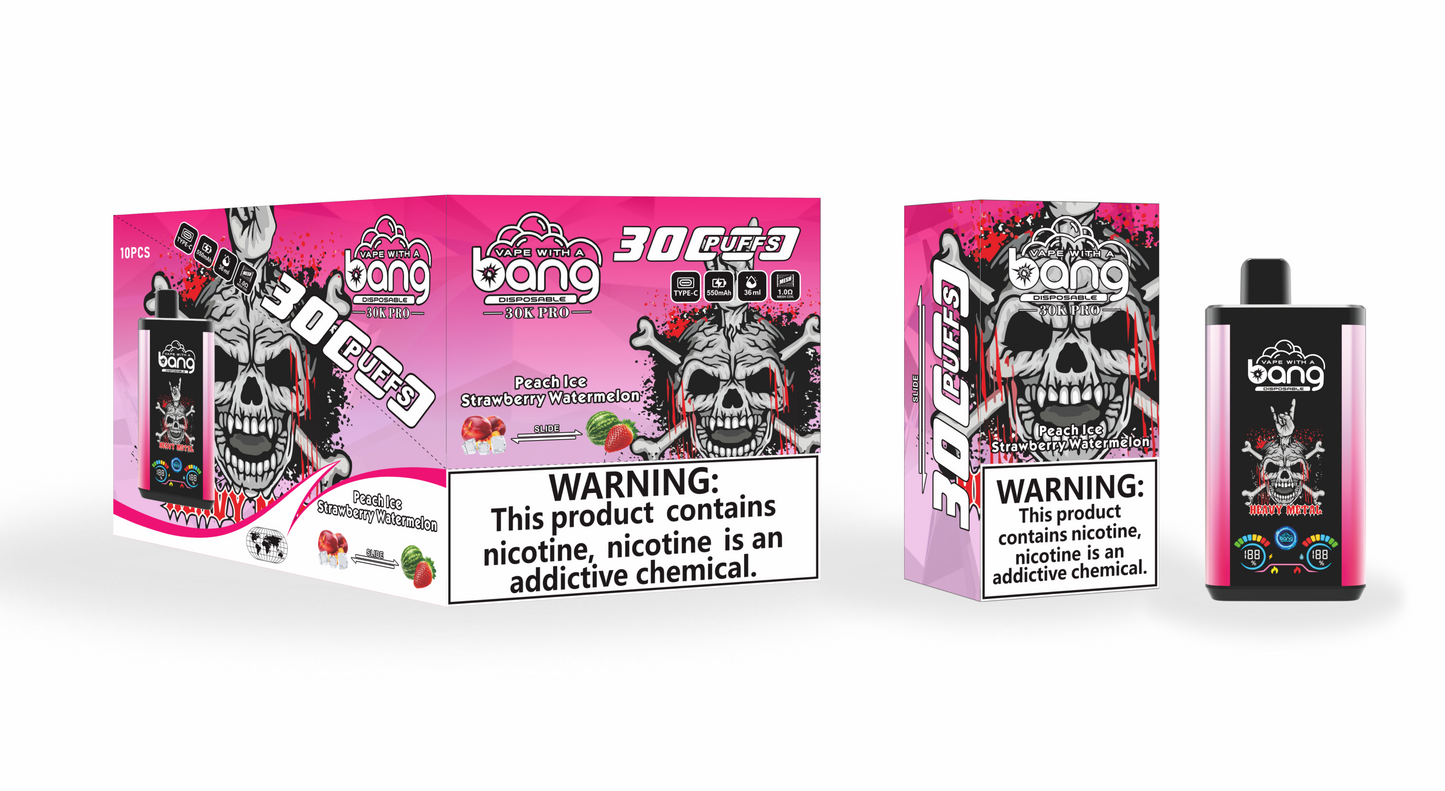 Bang 30000 PRO 30k puffs Disposable Vape 850mah 16 Flavors