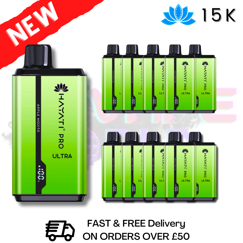 Apple Mojito Hayati Ultra Pro 15000 Puff 15K Box Of 10