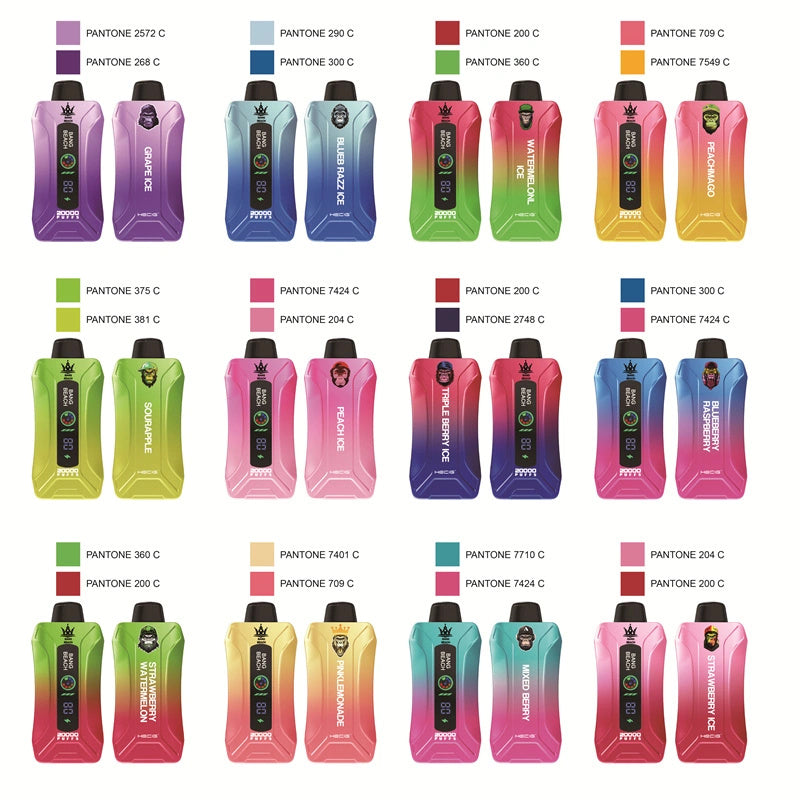 Bang BEACH 20000 Puffs 20K - 5% Nic Salt, Smart Display-650mAh Battery, 35ml E-liquid, Multiple Nicotine 12 Flavors