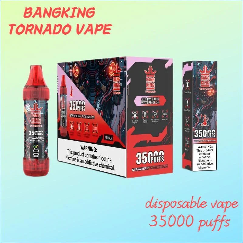 BANGKING 35000 PUFFS Bulk Sale Cheaper Disposable Tornado Vape-1000mAh Battery, 23ml E-liquid, Multiple Nicotine 10 Flavors