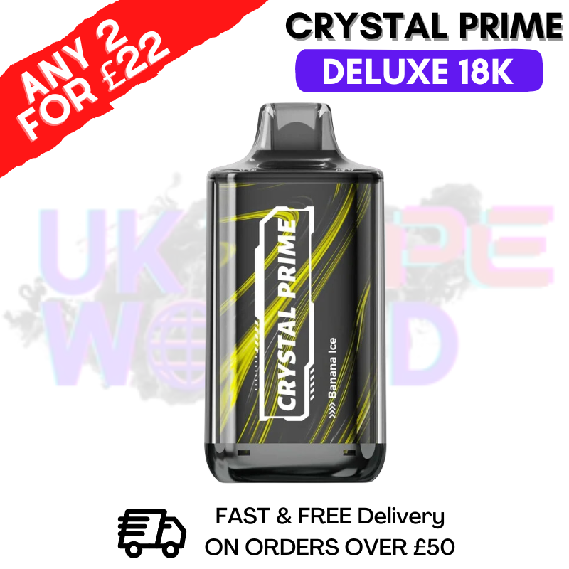 Banana Ice Crystal Prime 18K Deluxe 18000 Puffs