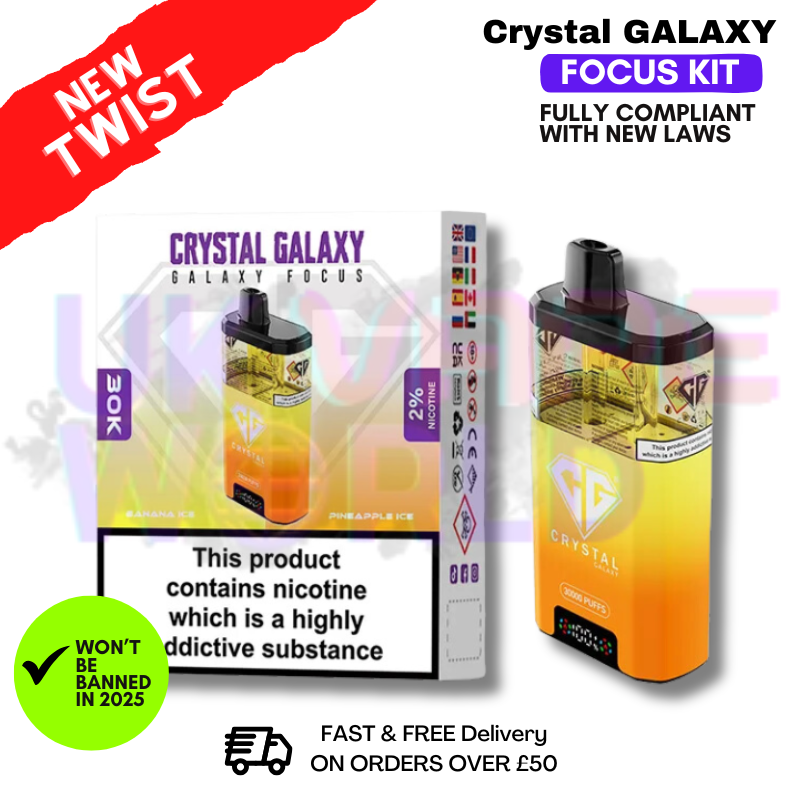 Banana ICE Crystal Galaxy 30K Puff Kit