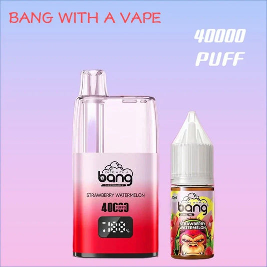 Bang With A Vape 40000 Smart Disposable Bulk Price Top Sale-650mAh, 20ml E-liquid, Multiple Nicotine 11 Flavors