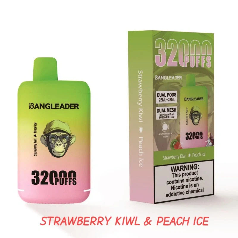 BANGLEADER 32000 PUFFS DUAL FLAVORS Vape Good Sale Discount Price-650mAh Battery, 28ml E-liquid, Multiple Nicotine 12 Flavors