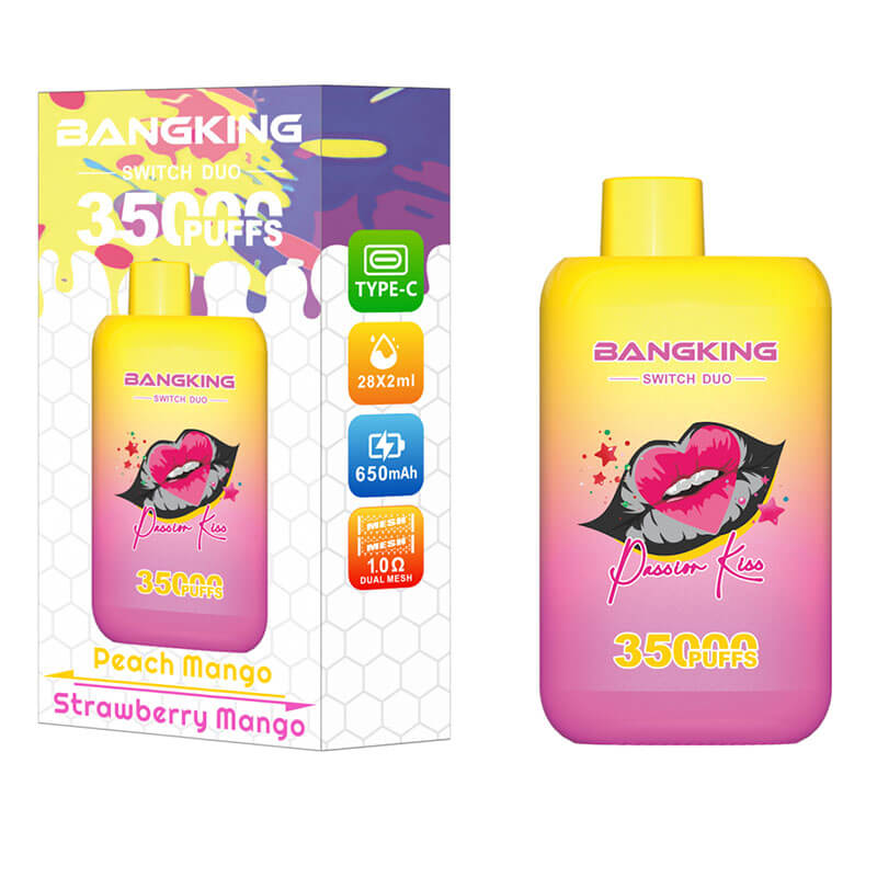 Bang King 35000 Puffs Disposable Vape - 36ml E-Liquid, 650mAh Battery Summer 12 Flavors