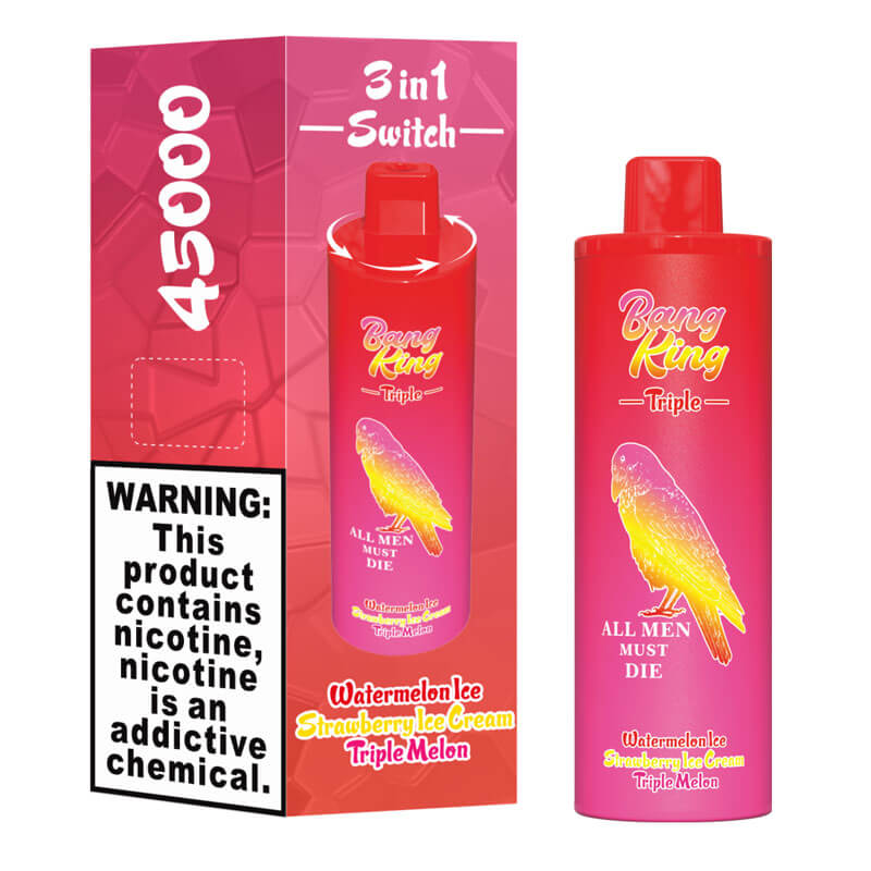 Bang King Triple 45000 Puffs 3 in 1 Disposable Vape 10 Flavors 650mAh