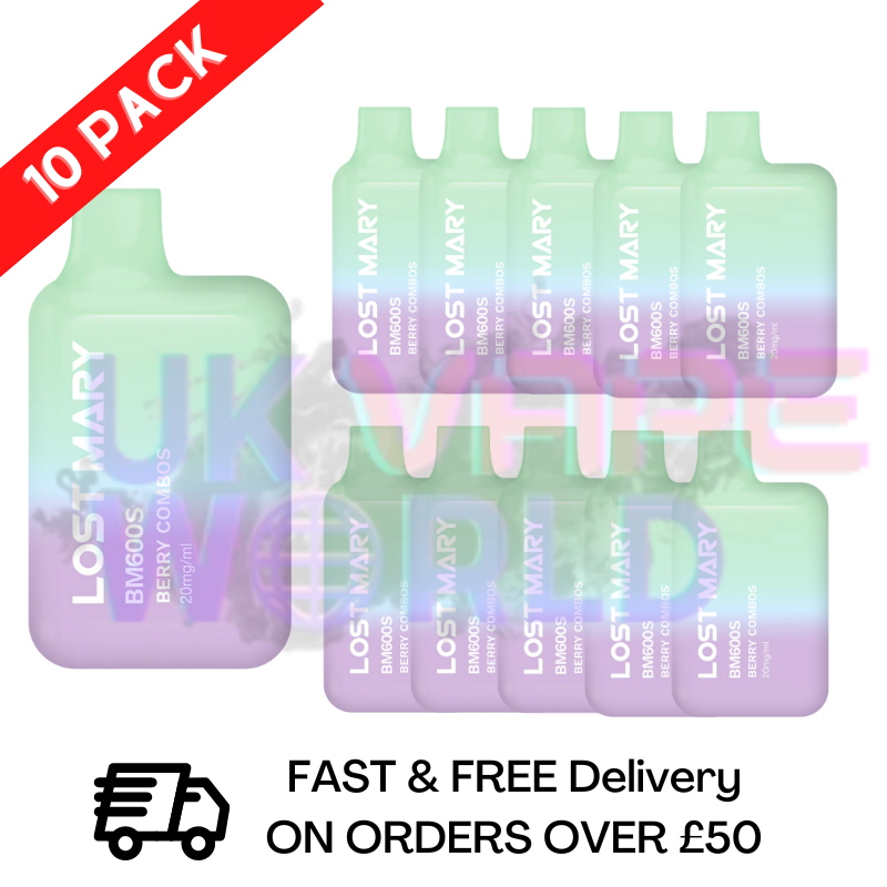 Berry Combos (NEW) Lost Mary 600 Puff Bars Pack Of 10 BM600 Disposable