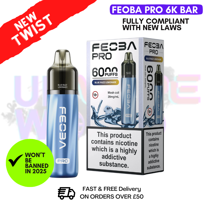 Blue Razz Lemonade Feoba Pro 6000 6K Puff Pod Kit