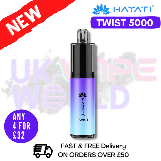 Blueberry Raspberry Hayati Twist 5000 Puff 5K Disposable Kit