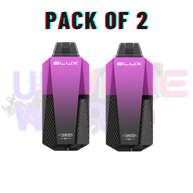 Blueberry Raspberry Elux CyberOver 6000 Puff 6K Pod Vape Kit