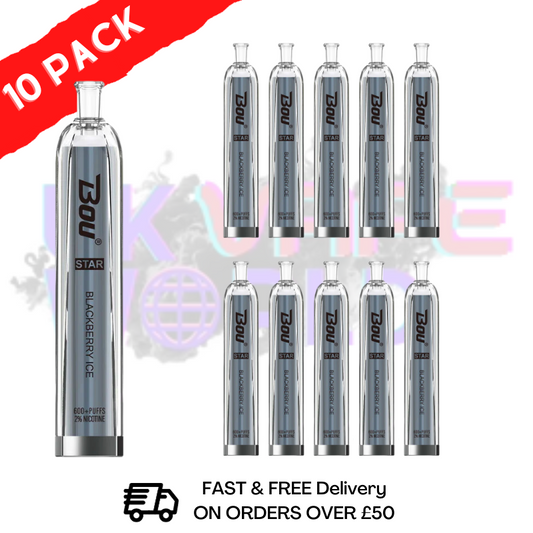 Blackberry ICE - BOU STAR BAR 600Puff Box of 10