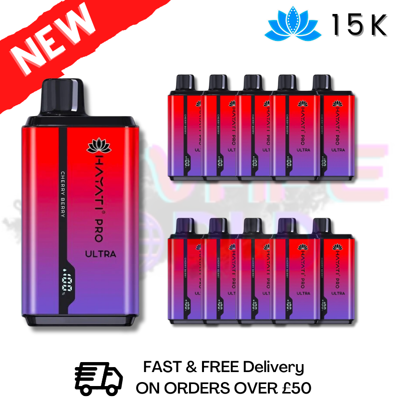 Cherry Berry Hayati Ultra Pro 15000 Puff 15K Box Of 10
