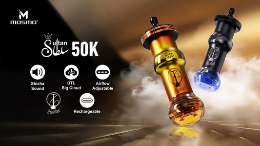 MOSMO Sultan 50000 Puffs Hookah Shape Disposable Vape Wholesale