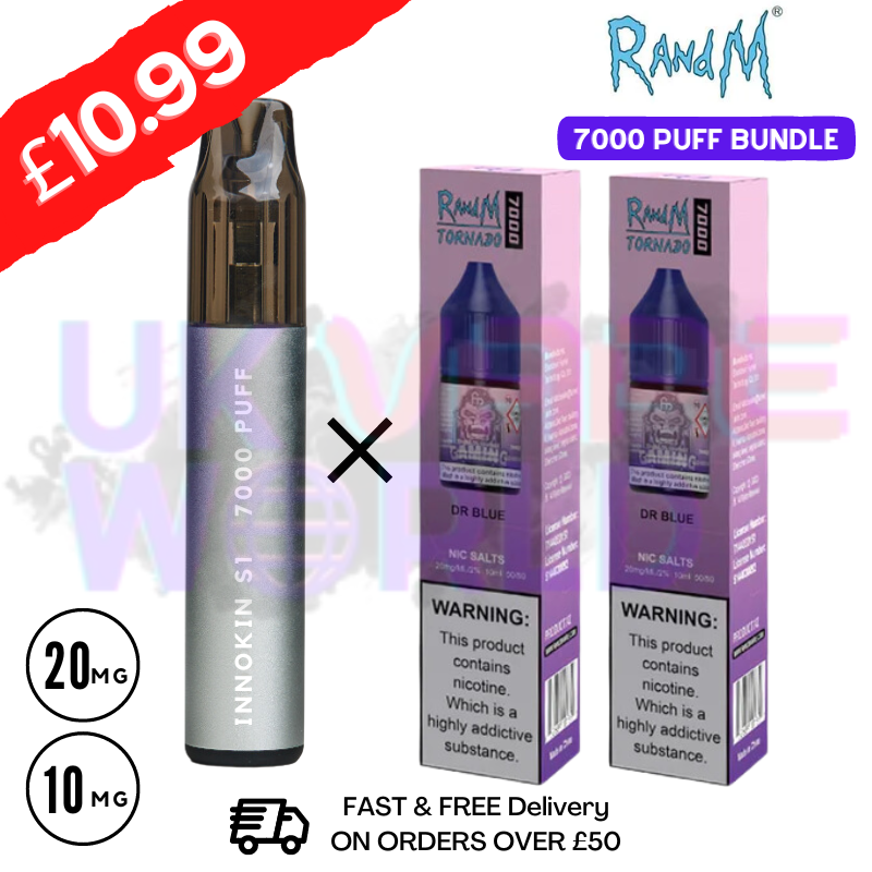 MR BLUE - RandM Tornado 7000 Puff (Refil Bundle) Kit