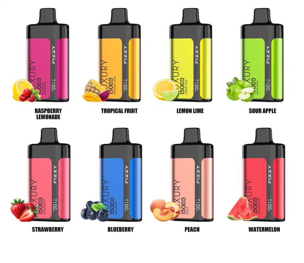 FIZZY Luxury 15000 Puffs 2% 5% Low Nicotine Bulk Buy LCD Screen Rechargeable Disposable Vapes Pen Wholesale