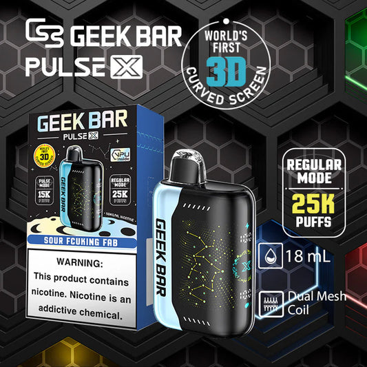 Geek Bar Pulse X 25000 Puffs Disposable Vape-18ml E-liquid,Multple Nicotine