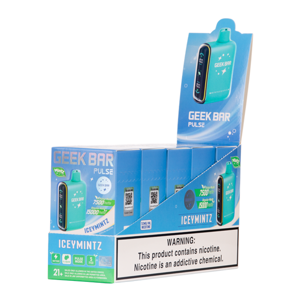 StoneMintz Geek Bar Pulse -IceyMintz -50mg Nicotine 16ml E-liquid 650mAh Battery