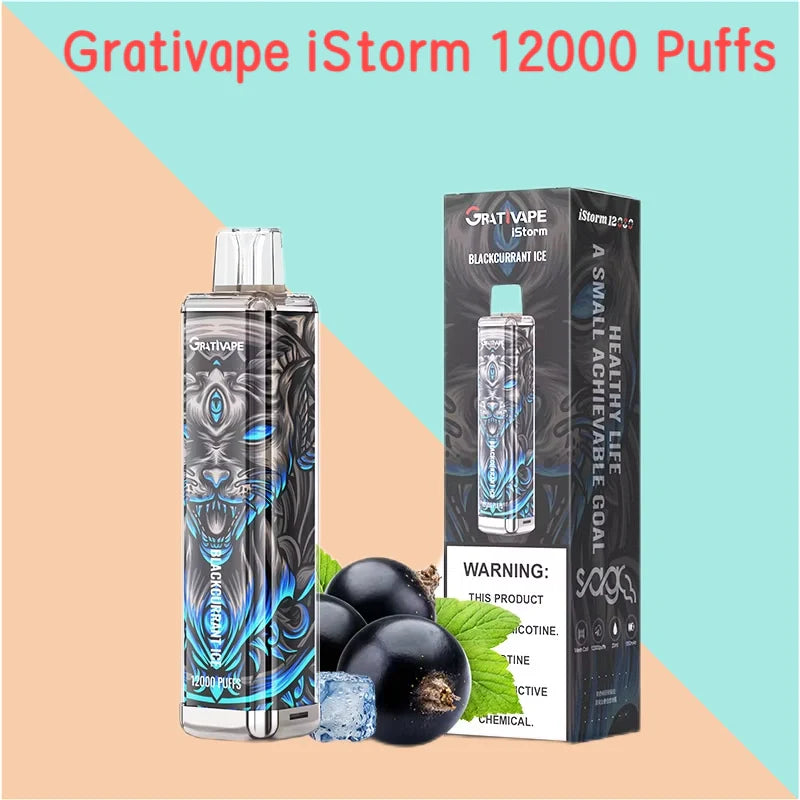 Grativape istorm 12000 Puffs Wholesale Vape Bulk Price-550mAh Battery, 20ml E-liquid, Multiple Nicotine 10 Flavors