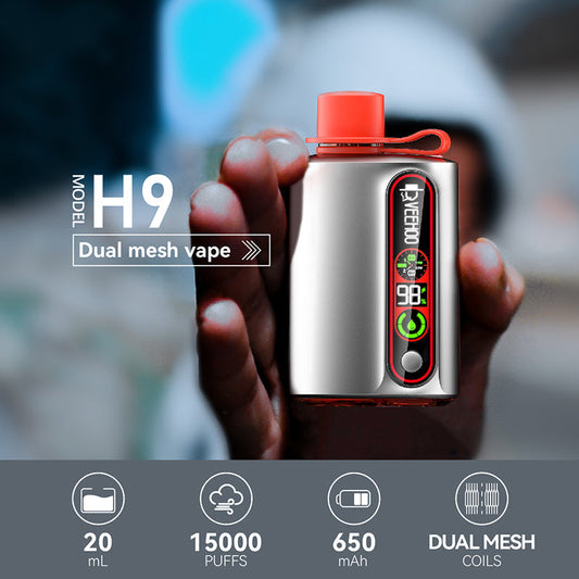 VEEHOO H9 15000 Puffs Disposable Vape Wholesale-650mAh battery, 20ml E-liquid, Multiple Nicotine 9 Flavors