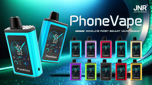 JNR Phone Vape 30000 Puffs (Box of 10) Latest Smart 20mg Nicotine 19ML 1000 mAh Battery 10 Flavors Disposable Vape