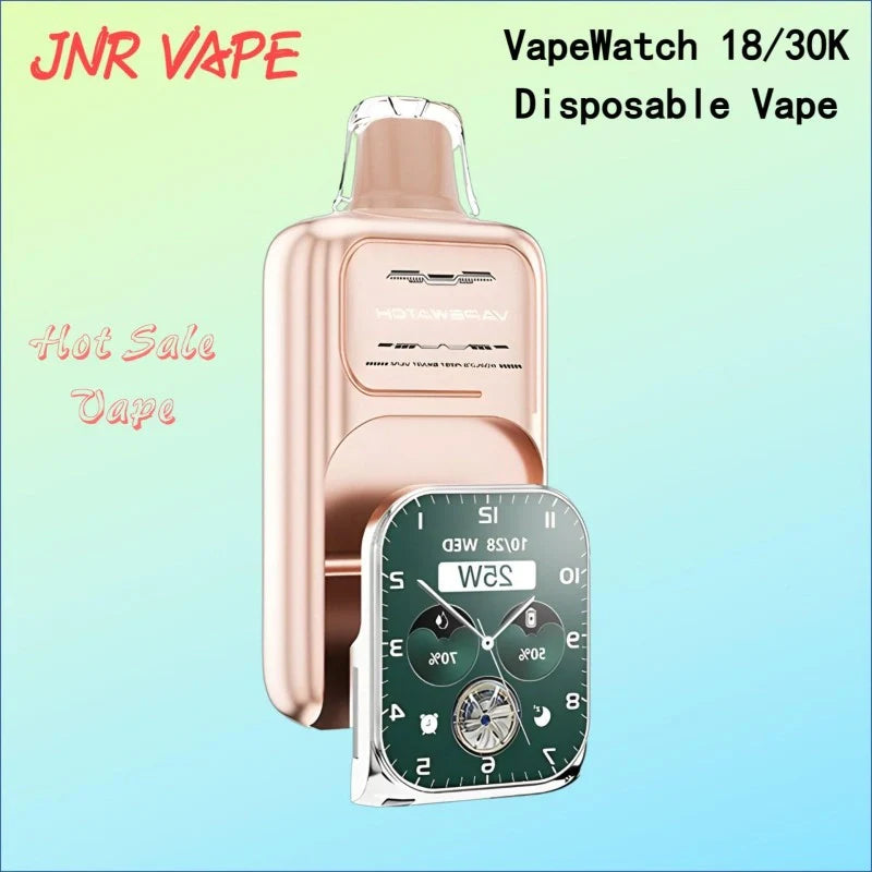 JNR VapeWatch 18/30K Disposable Best Price Good Sale-1000mAh Battery, 19ml E-liquid, Multiple Nicotine 10 Flavors