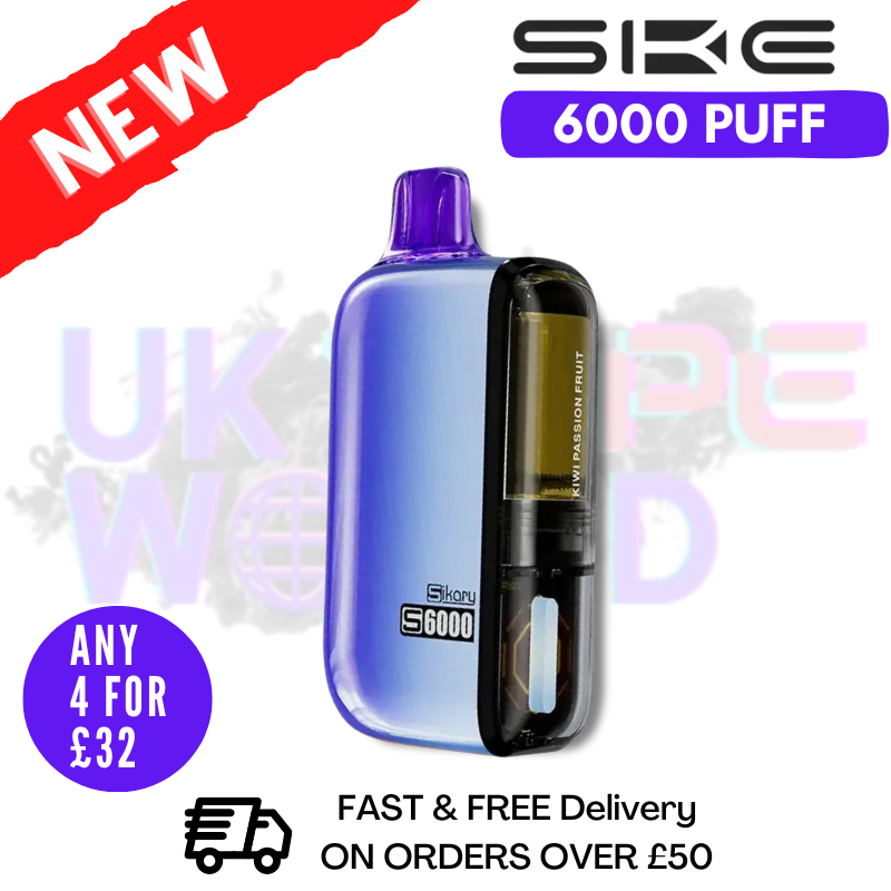 Kiwi Passion Fruit SKE SIKARY 6000 PUFF 6K Disposable Kit