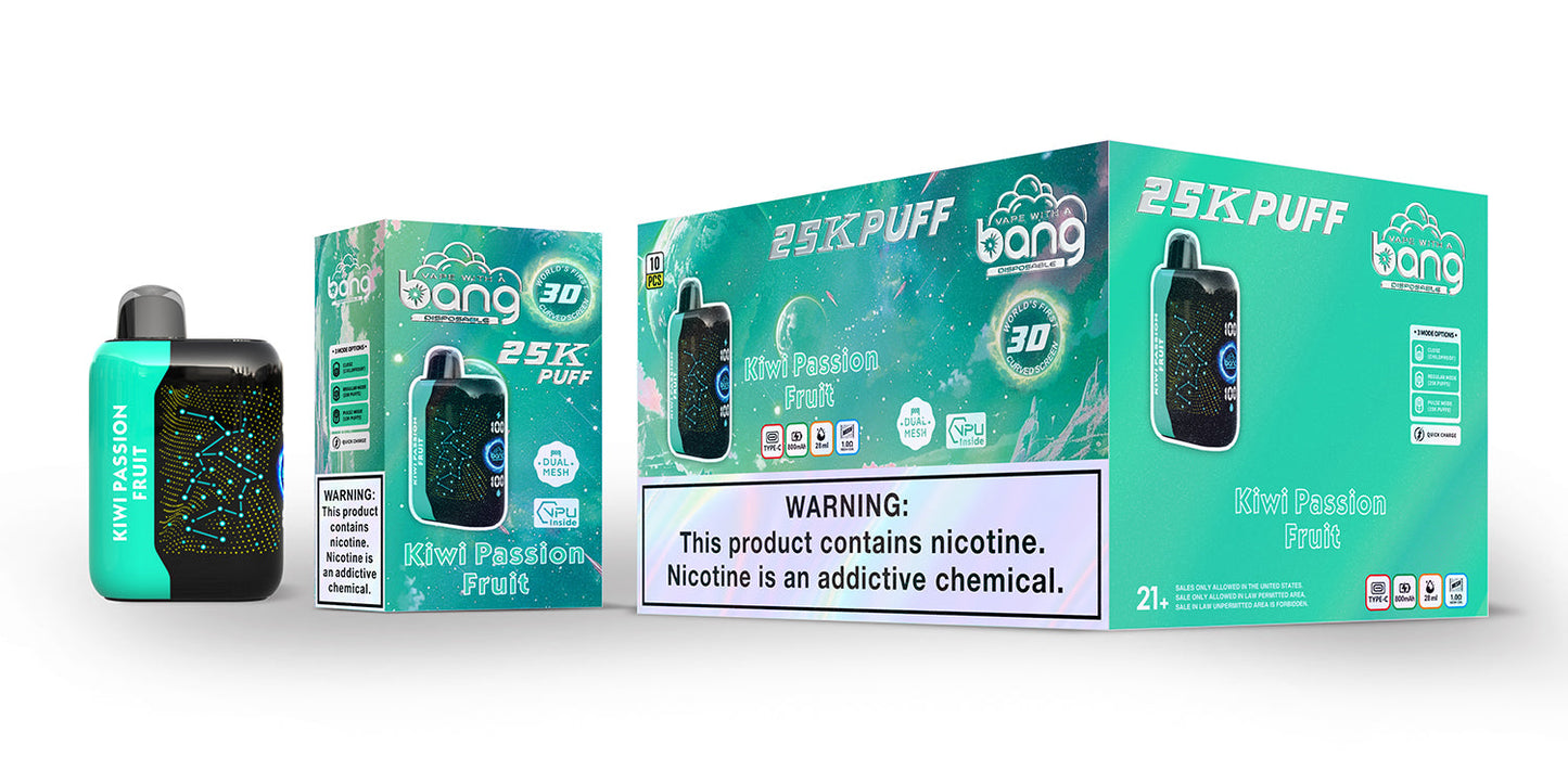 Bang starry 25000 puffs Disposable Vape 850mah 16 Flavors