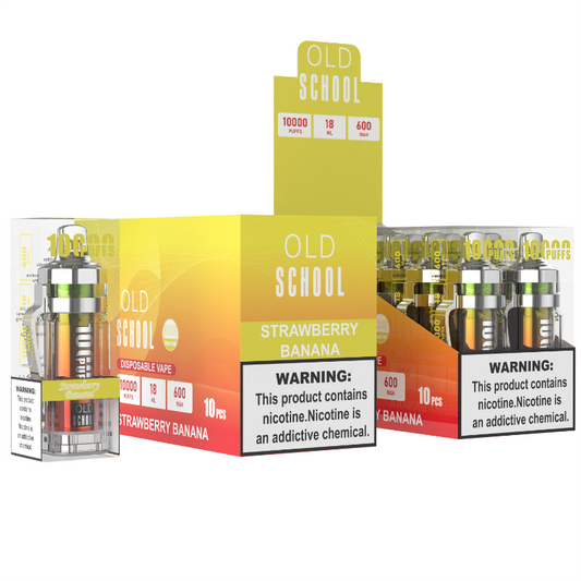 OLD School KP10000 Puffs Disposable Vape Wholesale-650mAh battery, 18ml E-liquid, Multiple Nicotine 14 Flavors