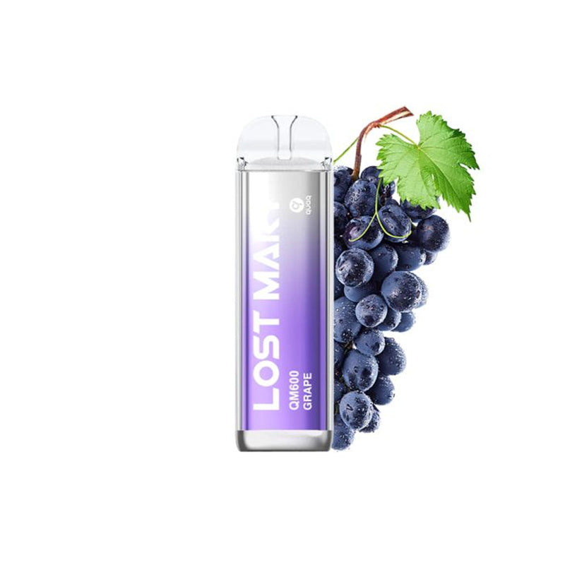Lost Mary QM600 Disposable Vape - 600 Puffs, 2mg Nicotine, 10 Flavors