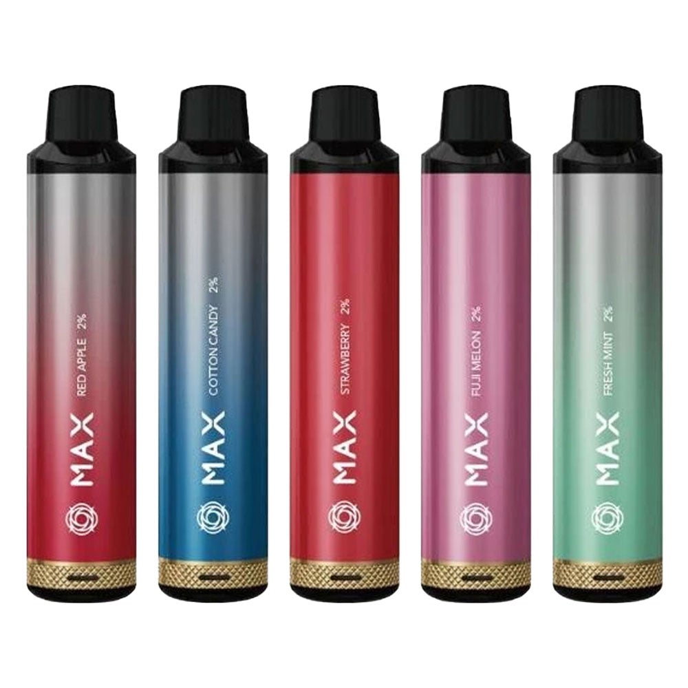 PACK OF 10 Elux Max 4000 puff bar Airflow Adjustable Rechargeable Vape disposable 2 ml e-liquid