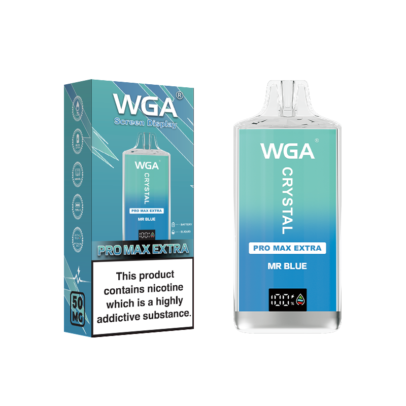 wga Disposable Vape Crystal Mr-Blue 15000 Puffs
