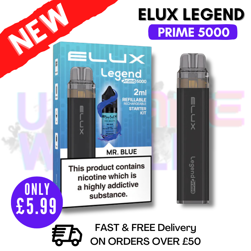 Mr Blue Elux Legend PRIME 5000 Puff Disposable Kit