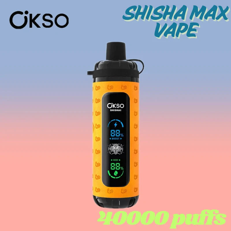 OKSO Shisha Max 40k Wholesale Price Good Sale Child Lock Vape-800mAh battery, 36ml E-liquid,Multiple Nicotine 10 Flavors