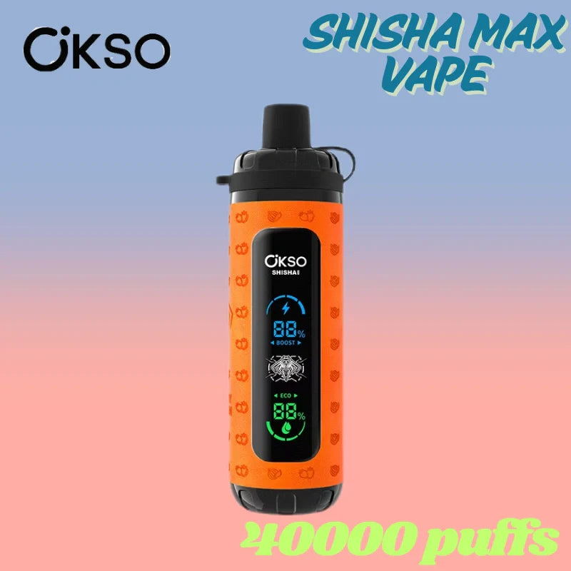OKSO Shisha Max 40k Wholesale Price Good Sale Child Lock Vape-800mAh battery, 36ml E-liquid,Multiple Nicotine 10 Flavors