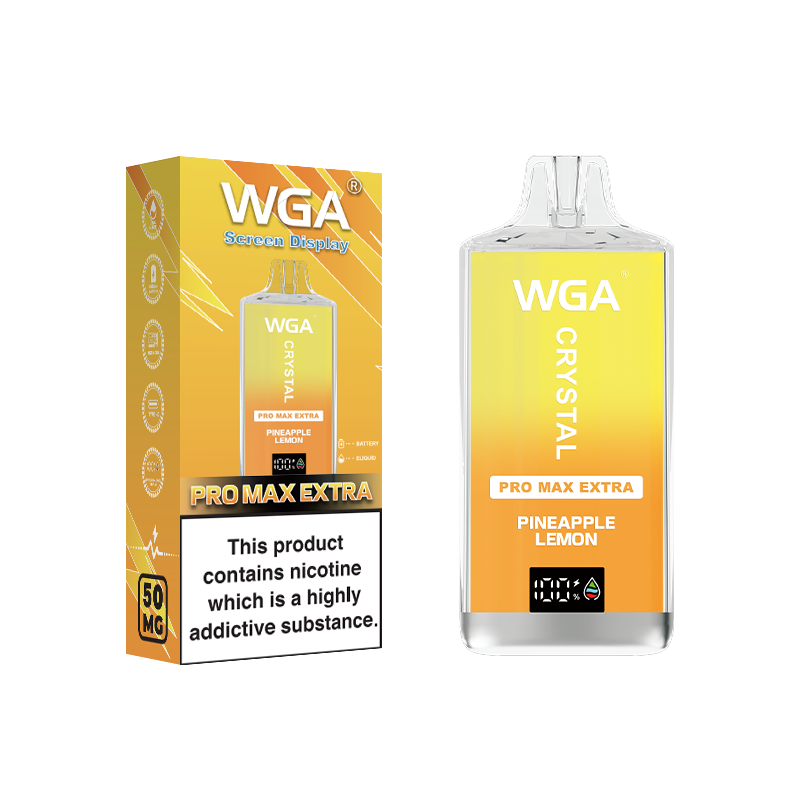 wga Disposable Vape Crystal Pineapple-Lemon 15000 Puffs
