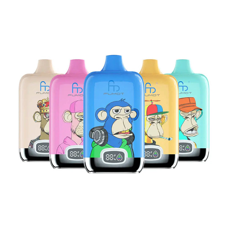12000 Puffs Disposable Vape - Fumot Digital Box with 20mL & RGB Lights