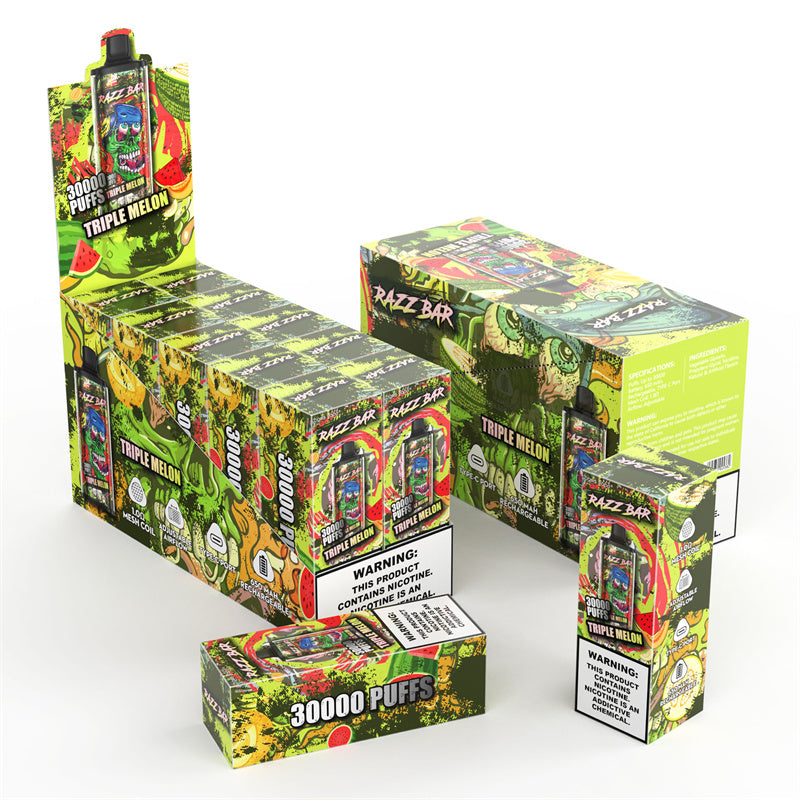RAZZ BAR 30000 Puffs Disposable Electronic e Cigarette Wholesale I Vape 30K Puff Vaper 650mAh 30ml