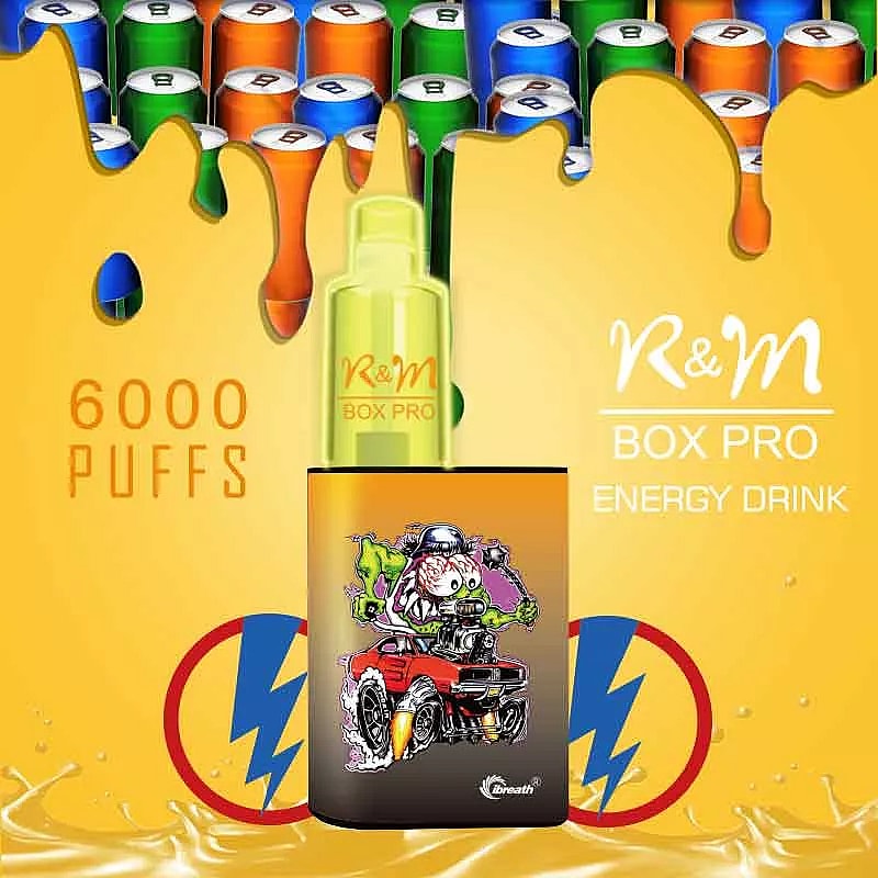 R&M BOX PRO 6000 Puffs 5% Nicotine Rechargeable Disposable vape